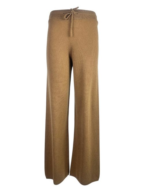 pantalone donna in cachemire caramello Solo casmir | CS152CACAO